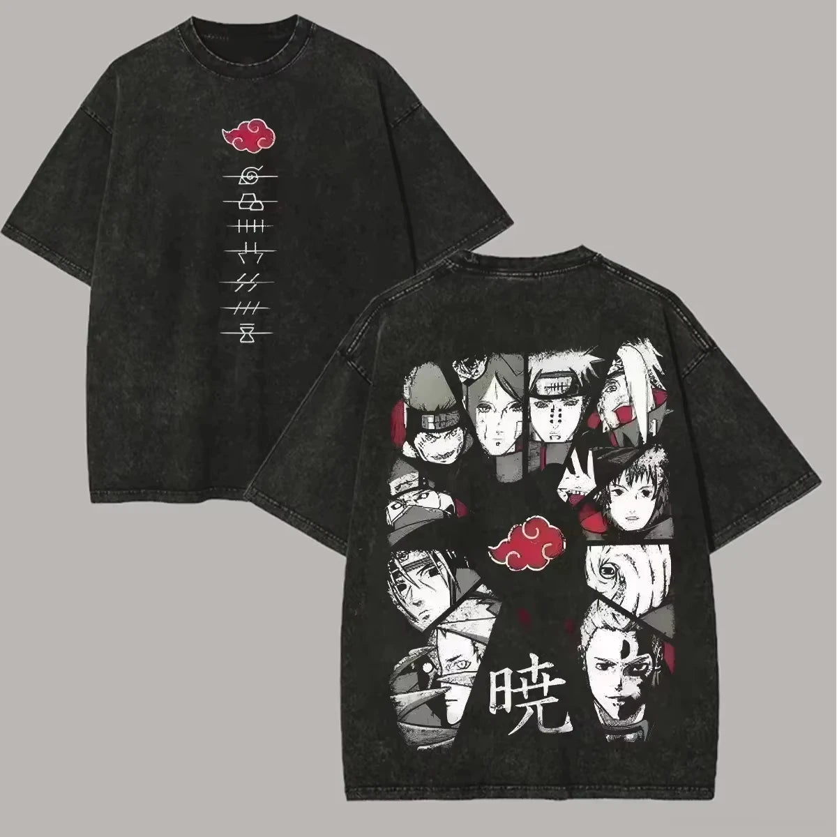 Naruto Akatsuki Vintage Washed T-Shirt (Summer 2026 Collection)