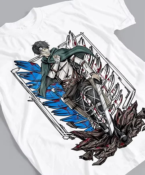 Attack on Titan Captain Levi Final Battle Honor Graphic Tee