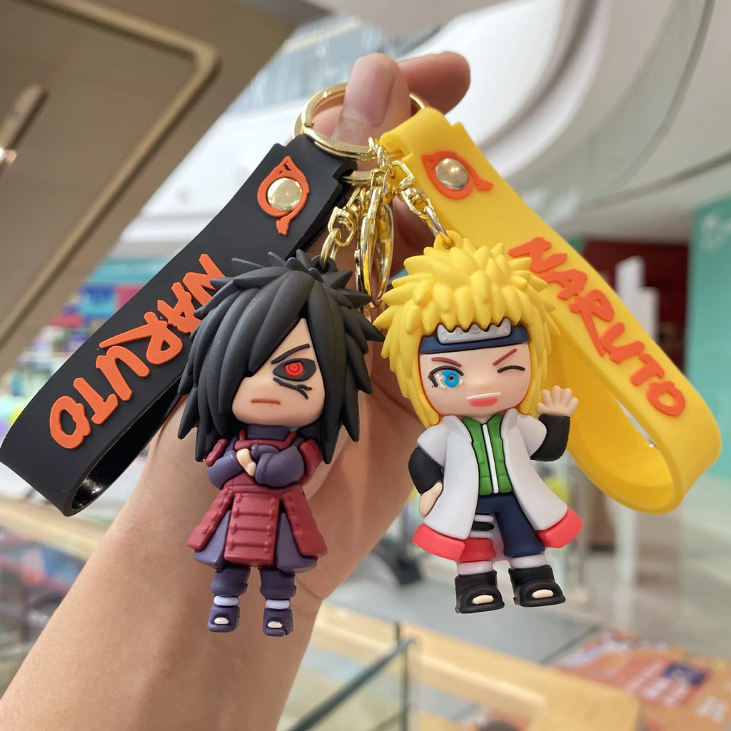 Naruto Silica Gel Anime Keychain (Sasuke, Itachi, Kakashi)