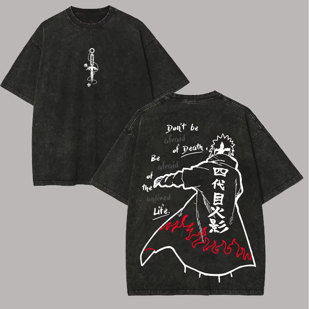 Naruto Minato Namikaze 4th Hokage Oversized Tee