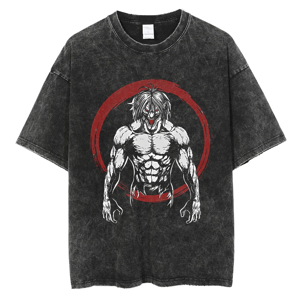 Attack on Titan Eren Yeager Vintage Manga Graphic Tee