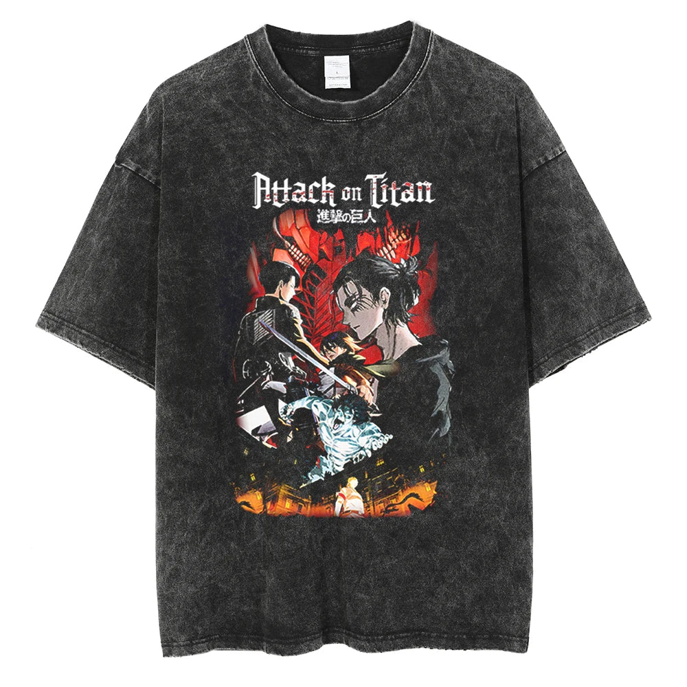 Attack on Titan Eren Yeager Vintage Manga Graphic Tee