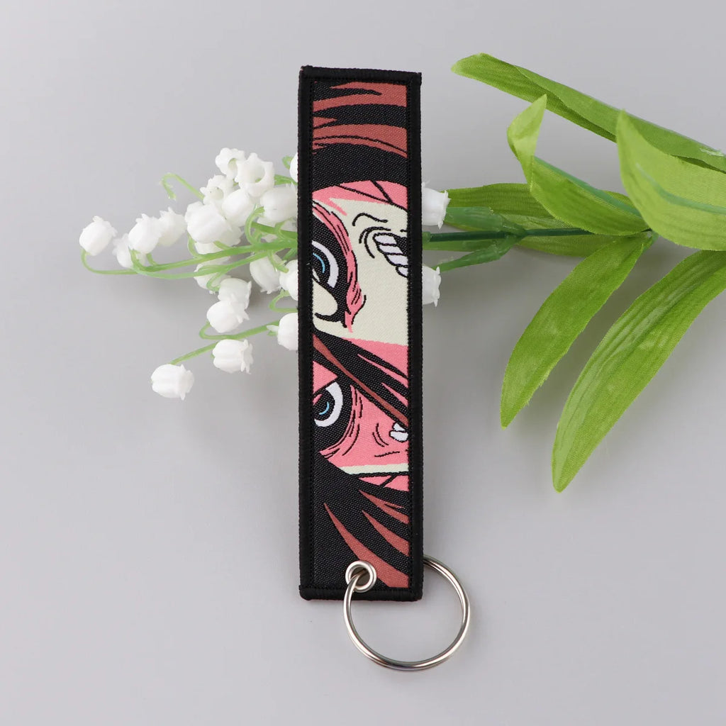 Attack on Titan Eren & Levi Embroidery Keychain Tag