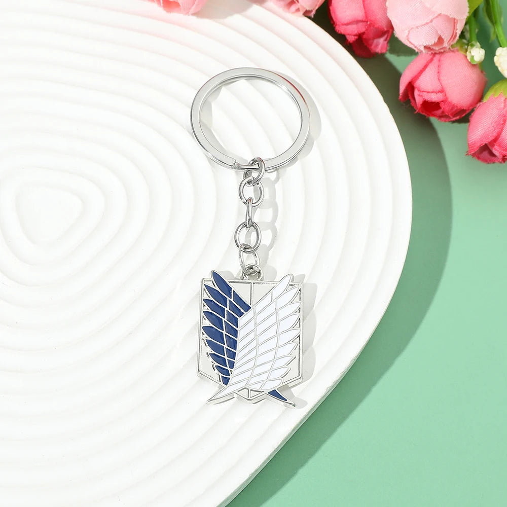 Attack on Titan Metal Enamel Keychain & Badge Pendant