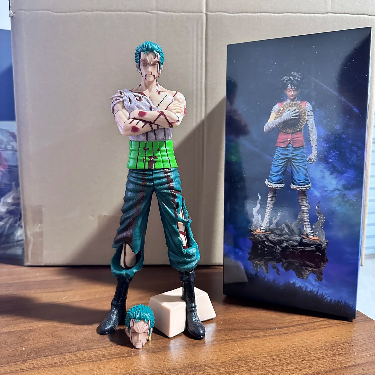 One Piece Zoro & Sanji Stand Statue (27cm)