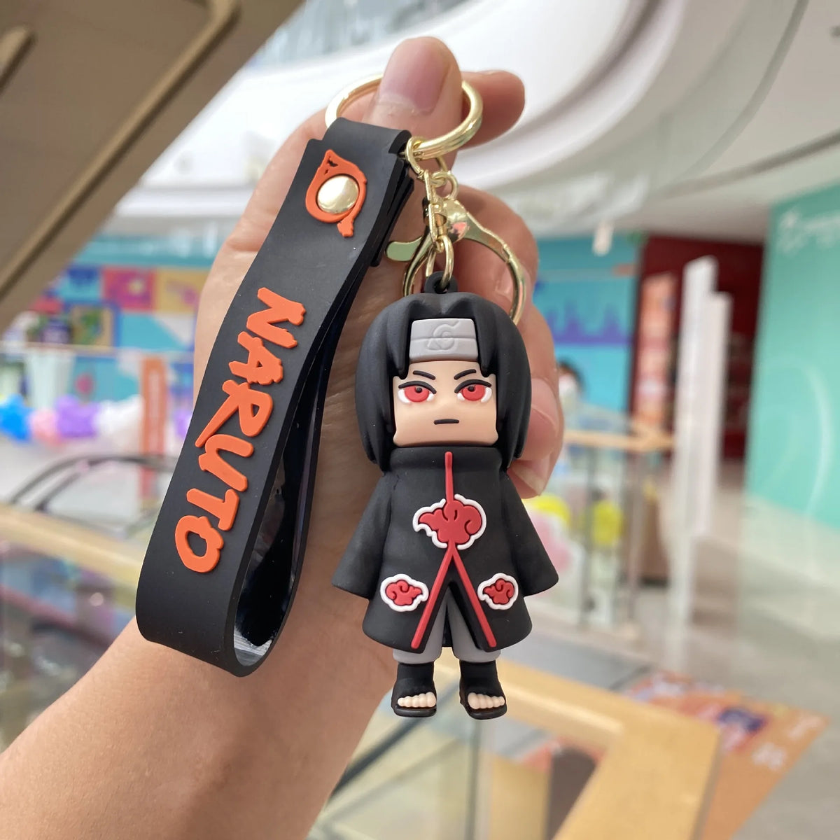 Naruto Silica Gel Anime Keychain (Sasuke, Itachi, Kakashi)