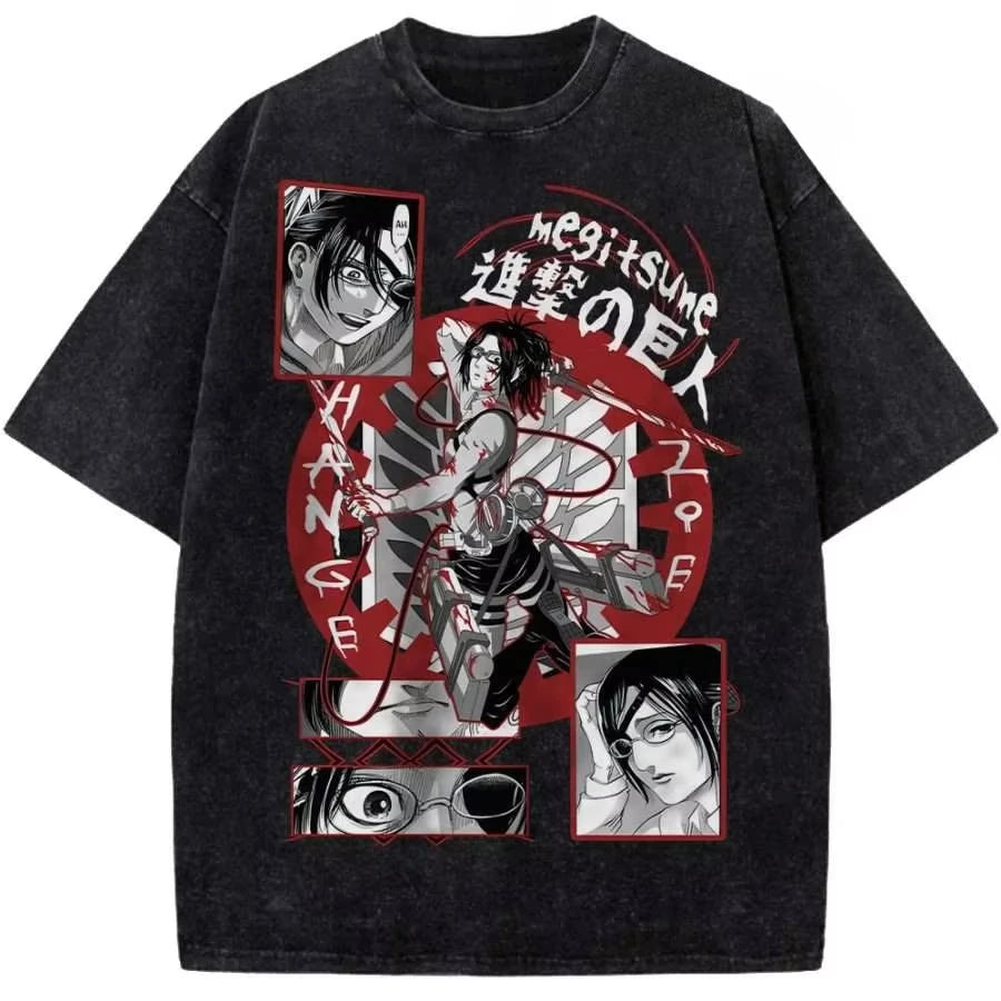 Attack on Titan Hange Zoe Vintage Washed Cotton Tee