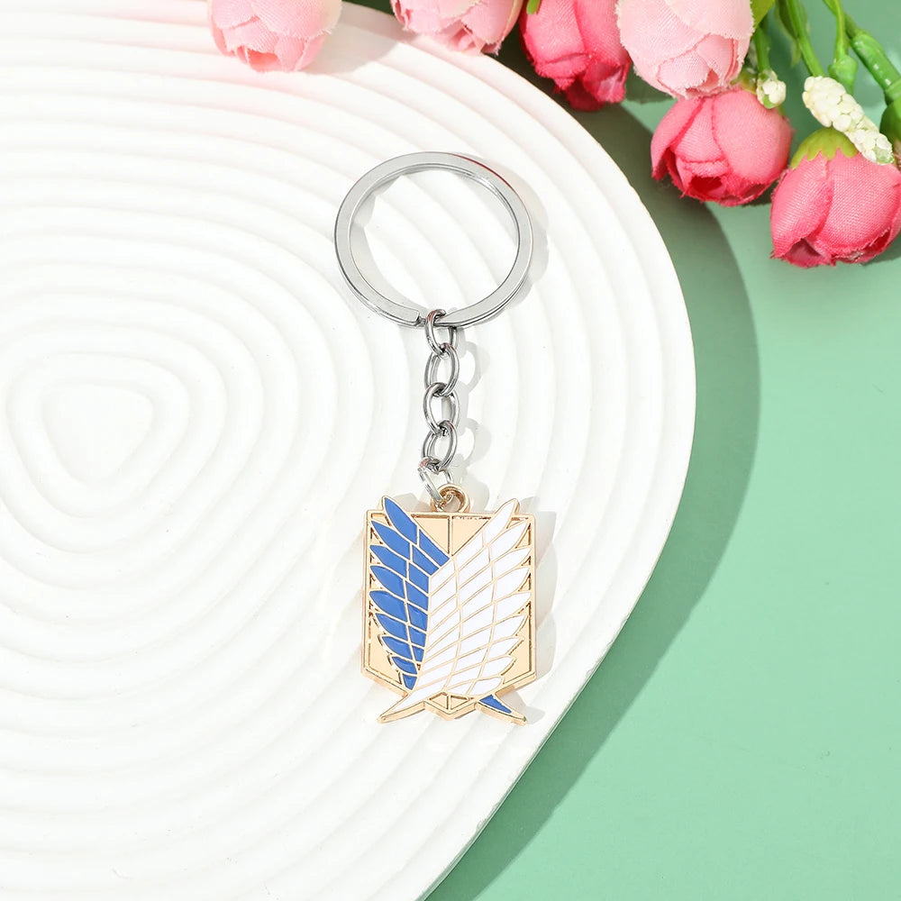 Attack on Titan Metal Enamel Keychain & Badge Pendant