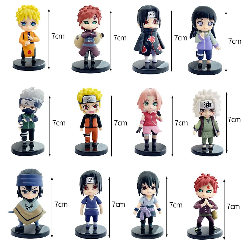 Naruto Shippuden Chibi Figure Set (12 Pcs)