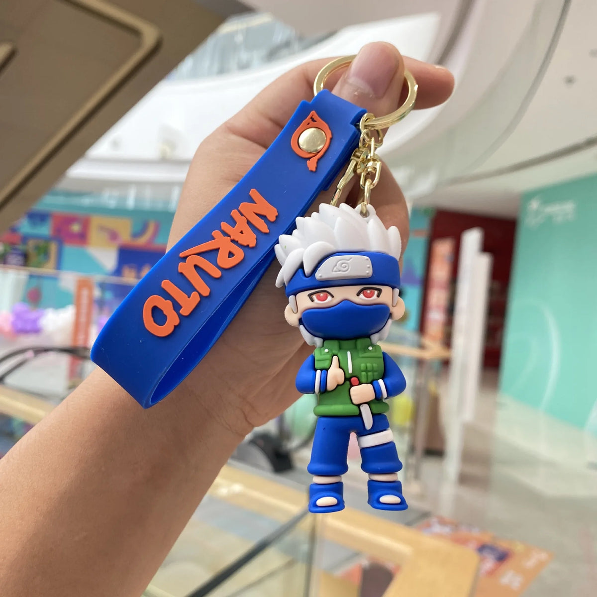 Naruto Silica Gel Anime Keychain (Sasuke, Itachi, Kakashi)