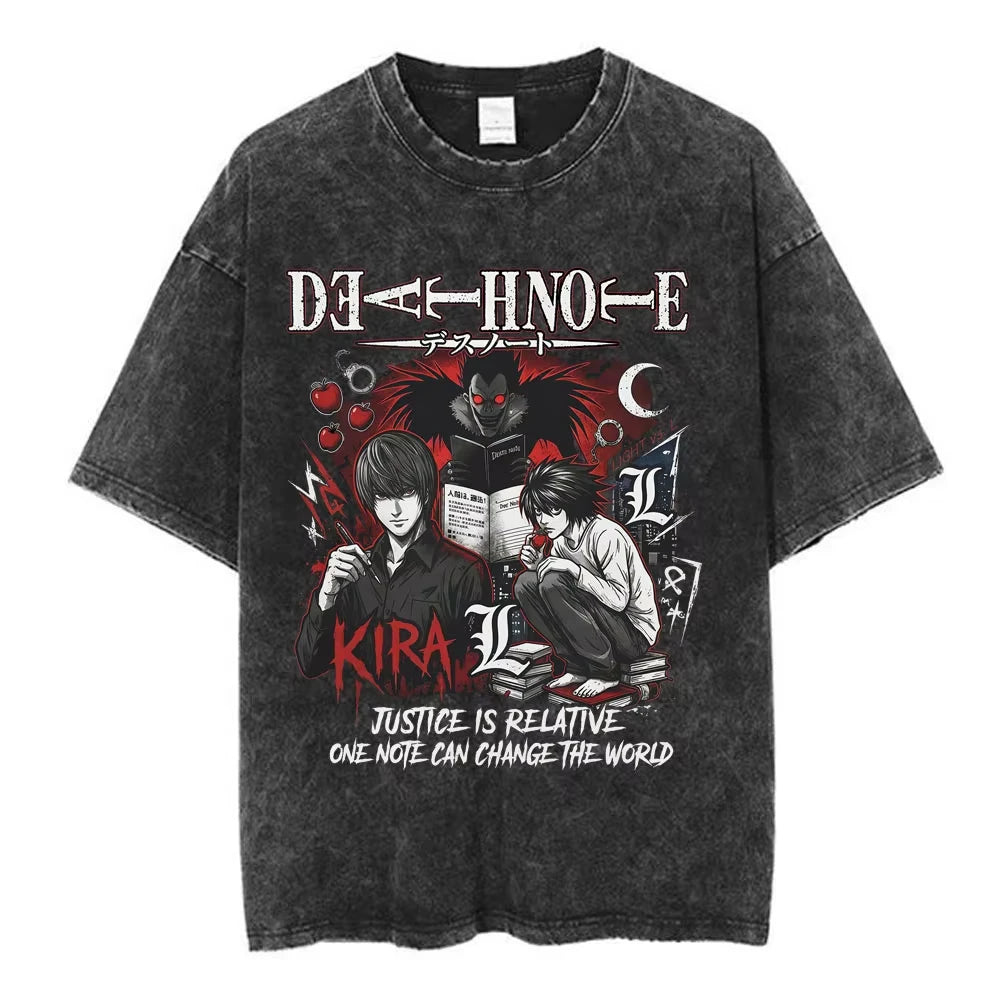 Death Note Vintage Washed Cotton Graphic Tee