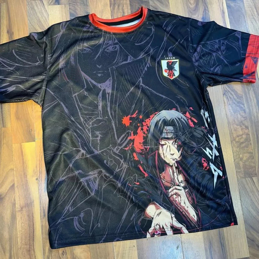 Naruto Itachi Uchiha Anime Soccer Jersey For Kids & Teens