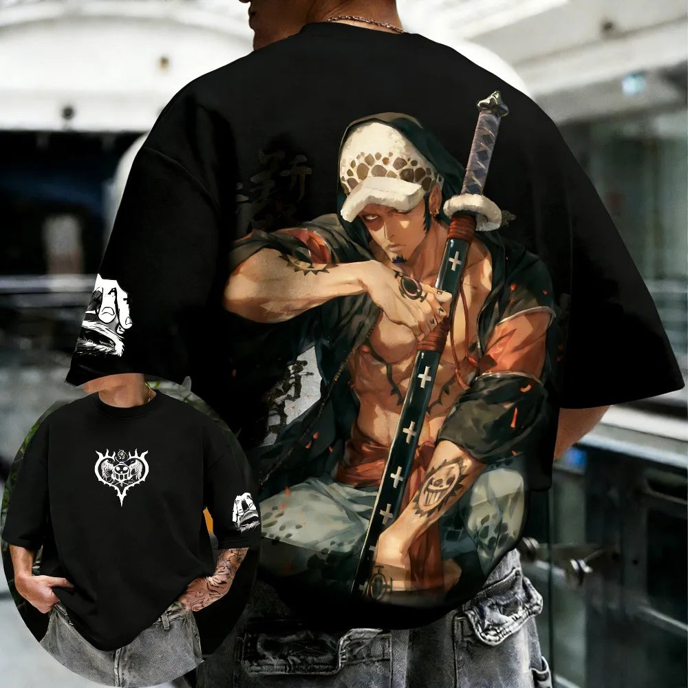 ONE PIECE Trafalgar D. Water Law 2026 Summer Cotton T-Shirt