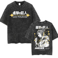 Attack on Titan Vintage Washed Mikasa & Eren Graphic Tee