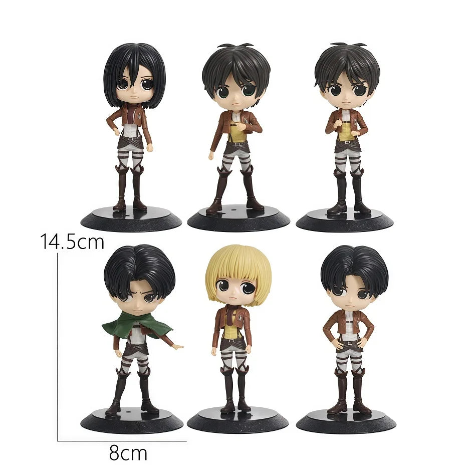 Attack on Titan Blind Box Mini Figure Set (6 Pieces)
