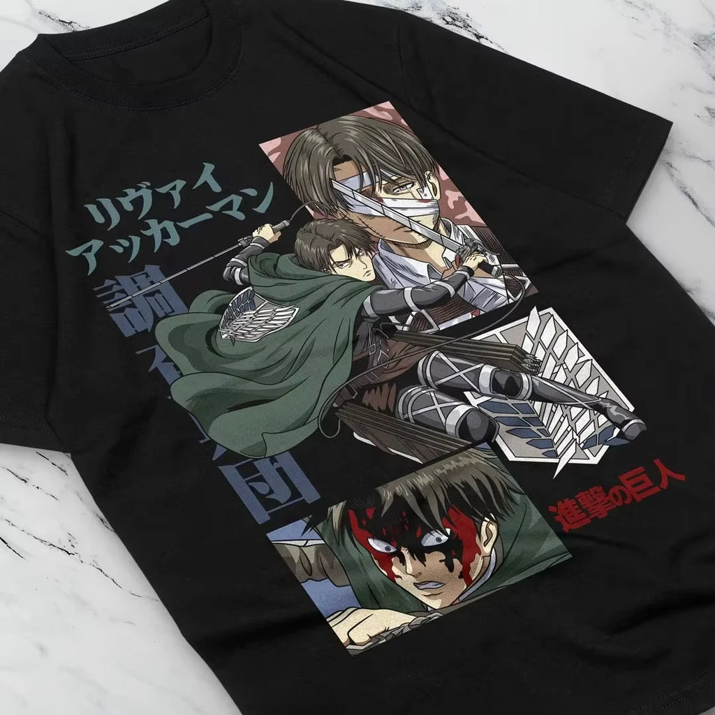 Attack on Titan Levi Ackerman Sports Graphic Tee