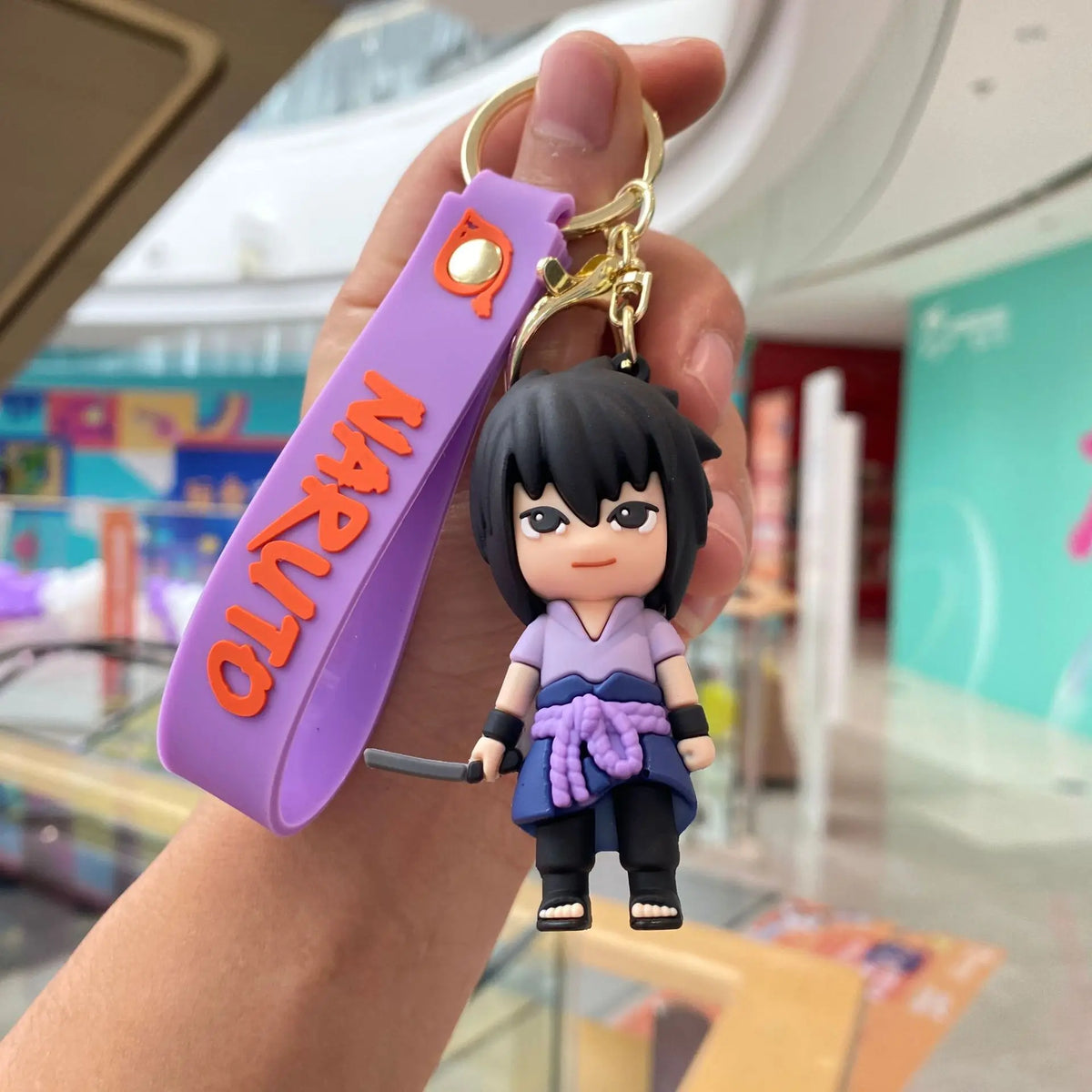 Naruto Silica Gel Anime Keychain (Sasuke, Itachi, Kakashi)