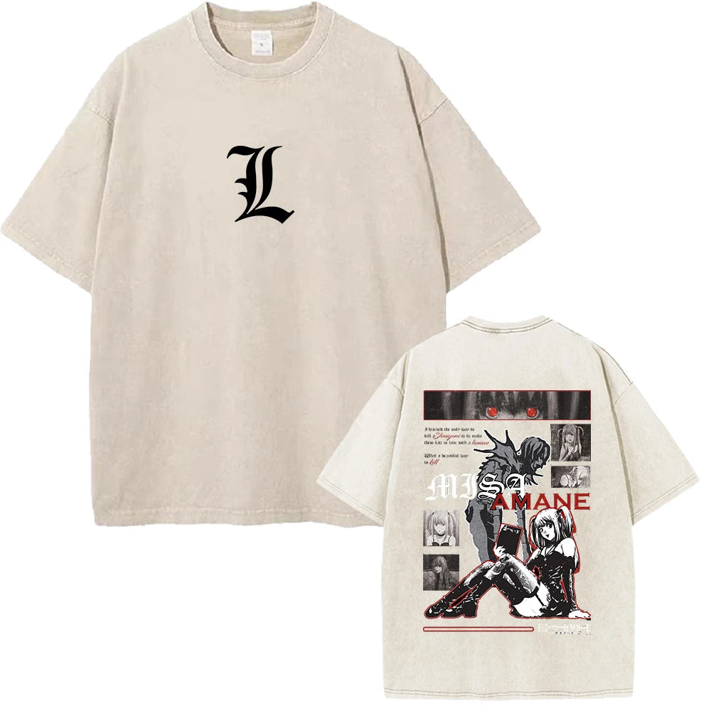 Death Note Misa Amane (MisaMisa) Vintage Washed Cotton Graphic Tee