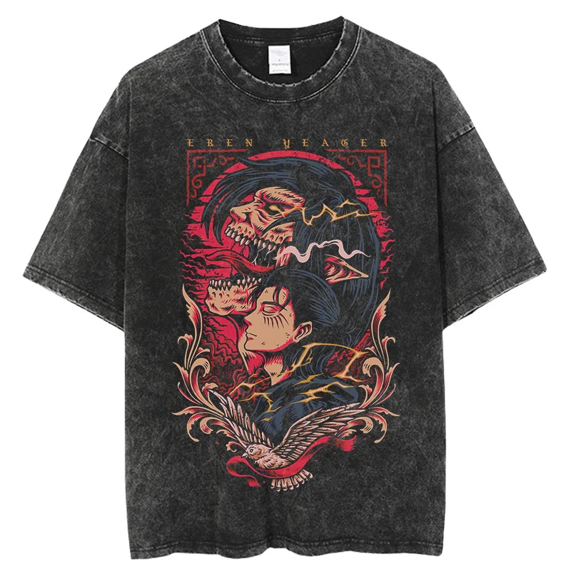 Attack on Titan Eren Yeager Vintage Manga Graphic Tee