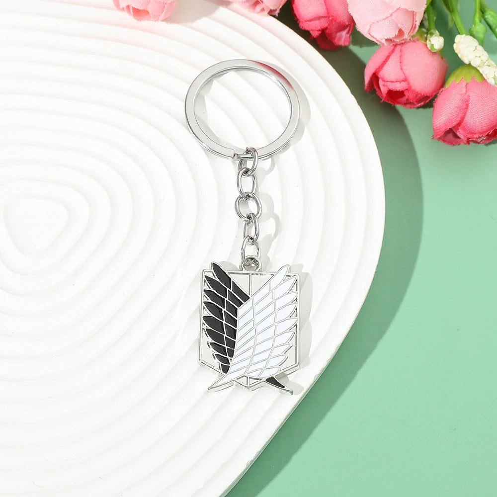 Attack on Titan Metal Enamel Keychain & Badge Pendant