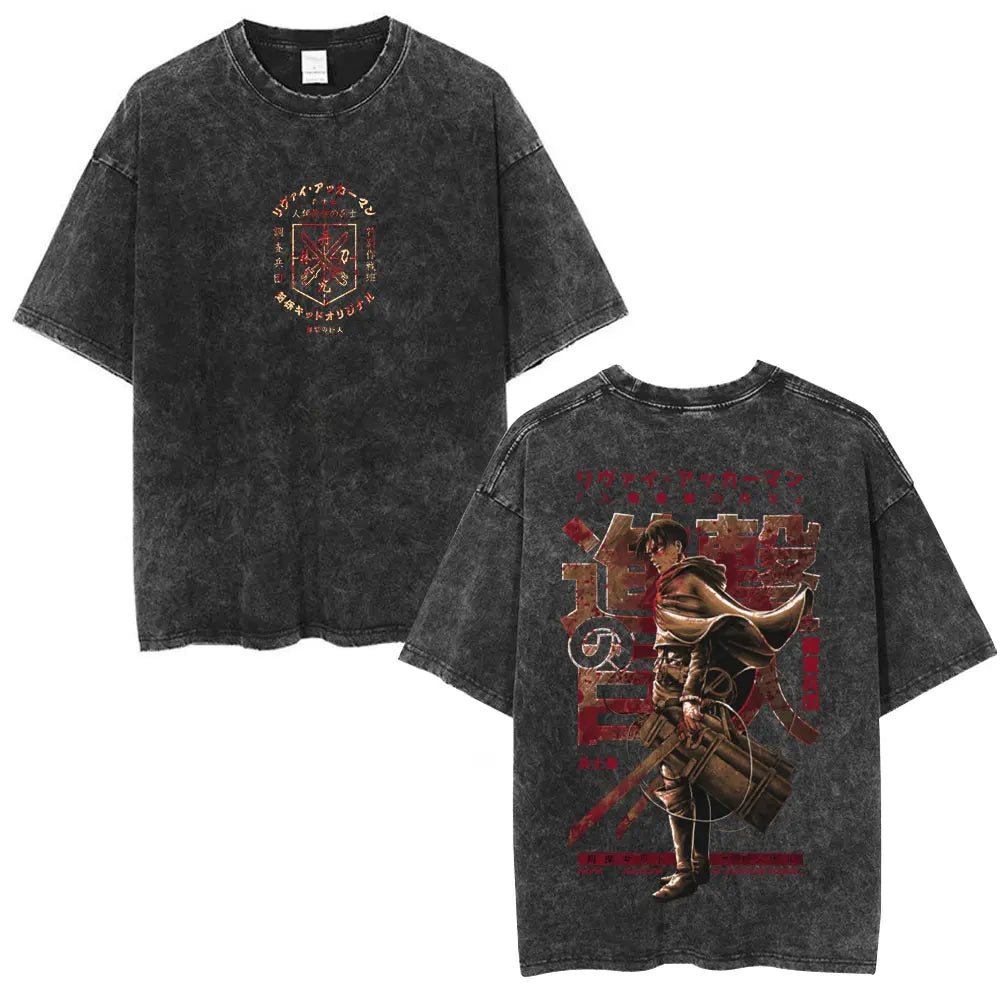 Attack on Titan Eren Yeager Vintage Washed Cotton Tee