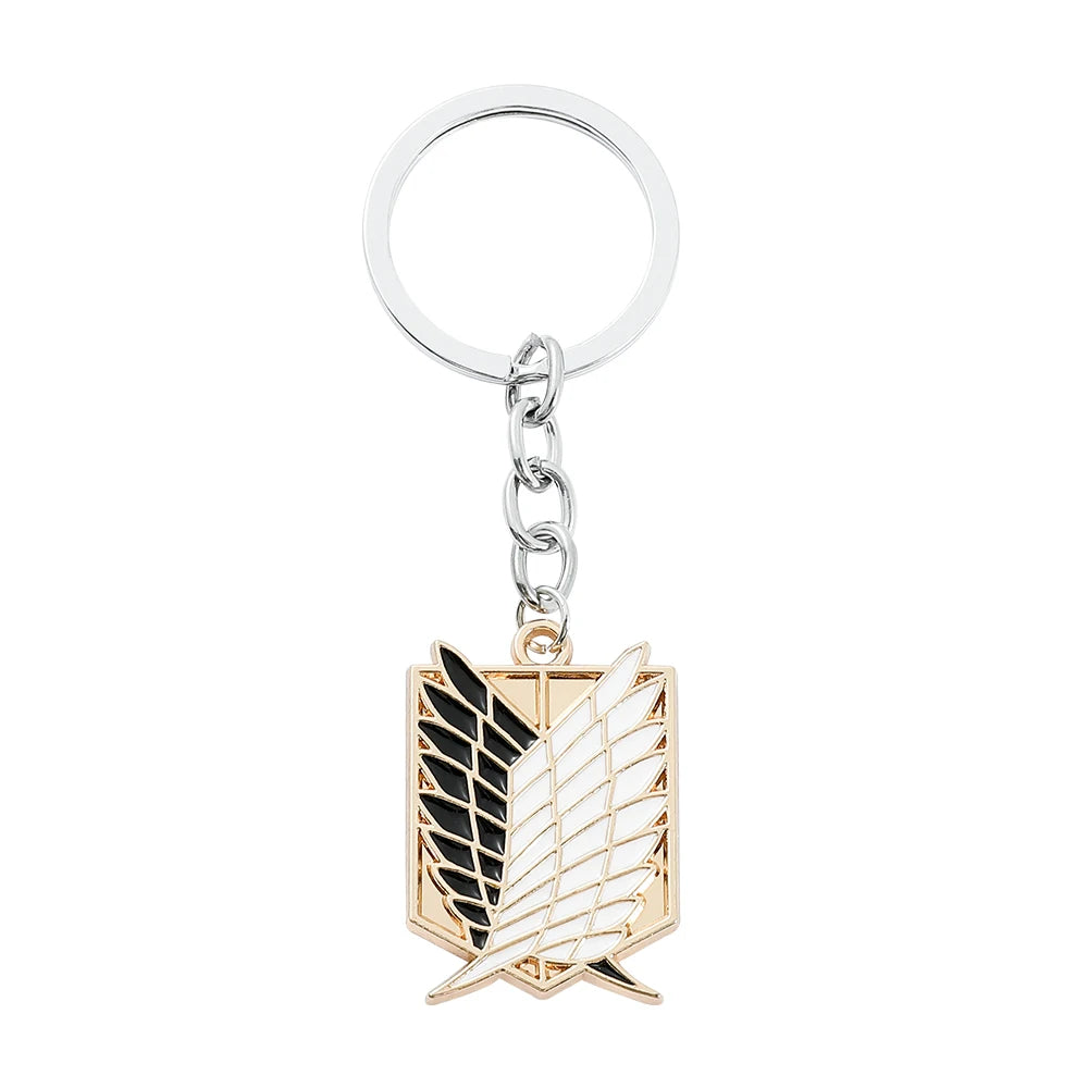 Attack on Titan Metal Enamel Keychain & Badge Pendant