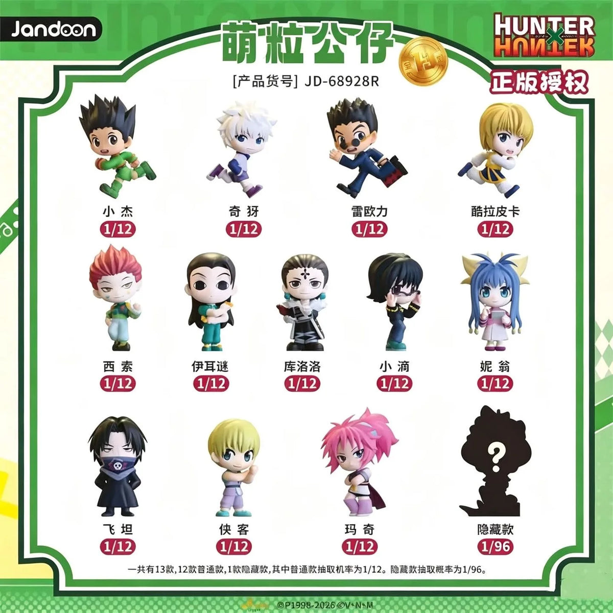 Hunter x Hunter Jandoom Cute Mini Collectible Figure