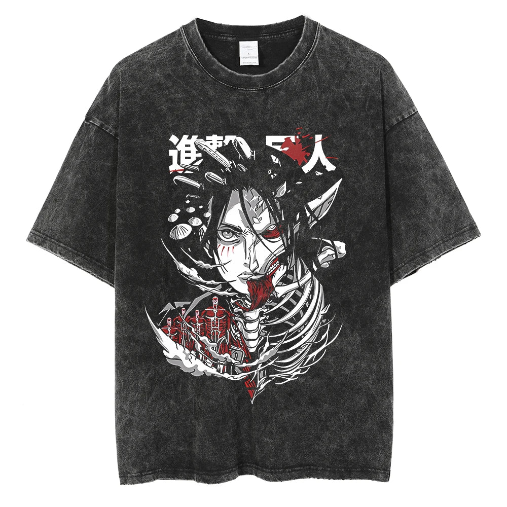 Attack on Titan Eren Yeager Vintage Manga Graphic Tee