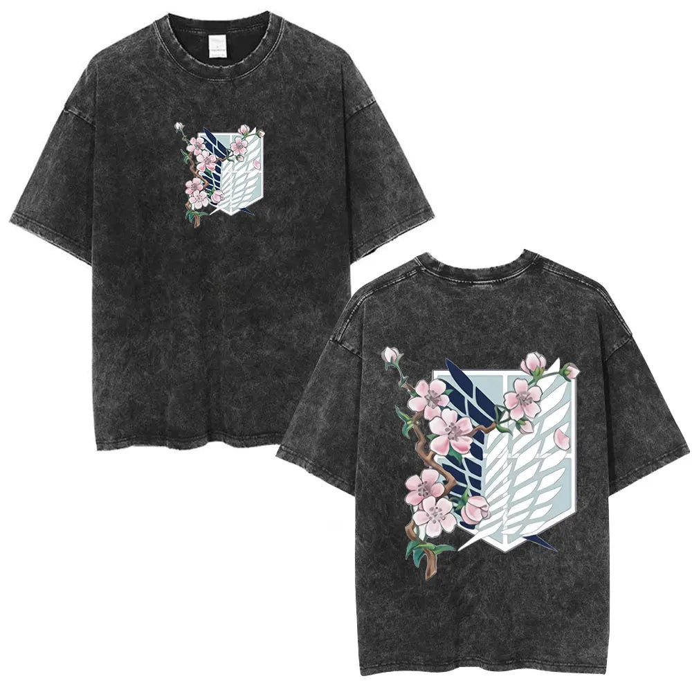 Attack on Titan Eren Yeager Vintage Washed Cotton Tee