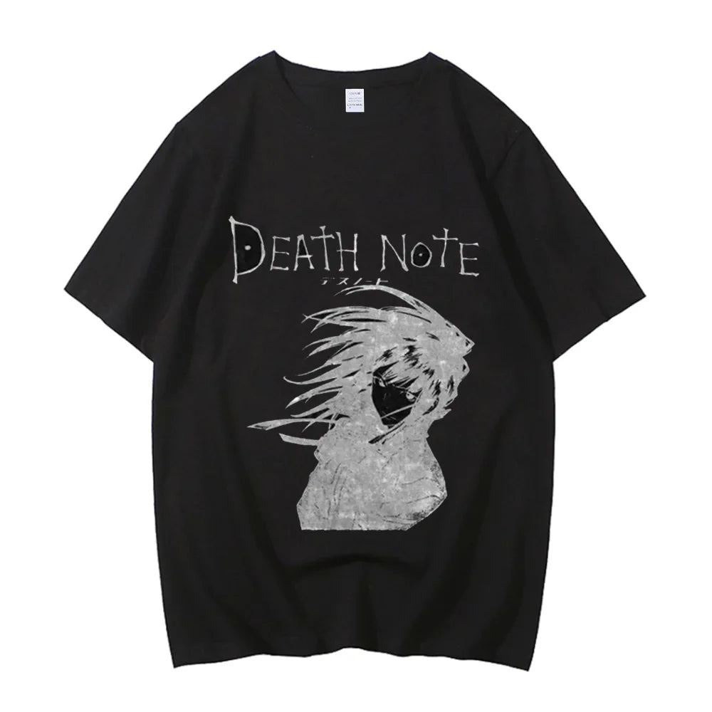 Death Note L Lawliet Vintage Washed Cotton Graphic Tee