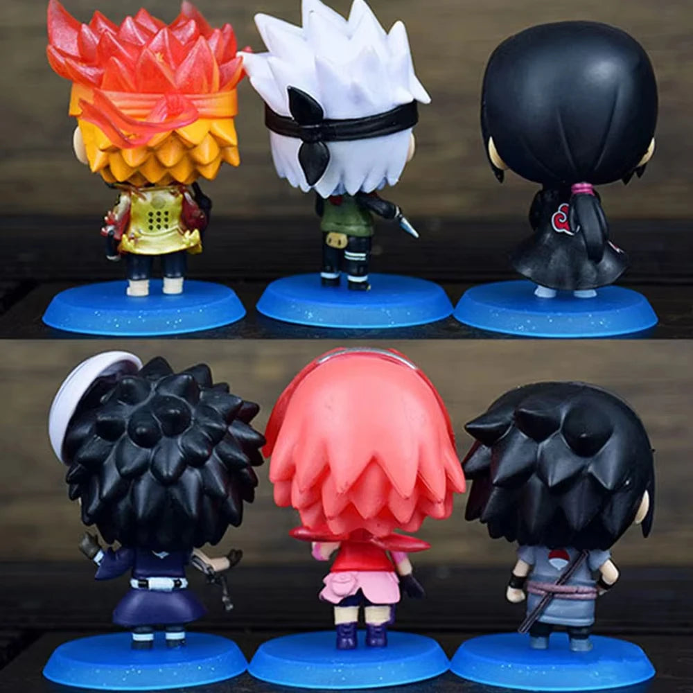 Naruto Shippuden Chibi Figure Set (6 Pcs)