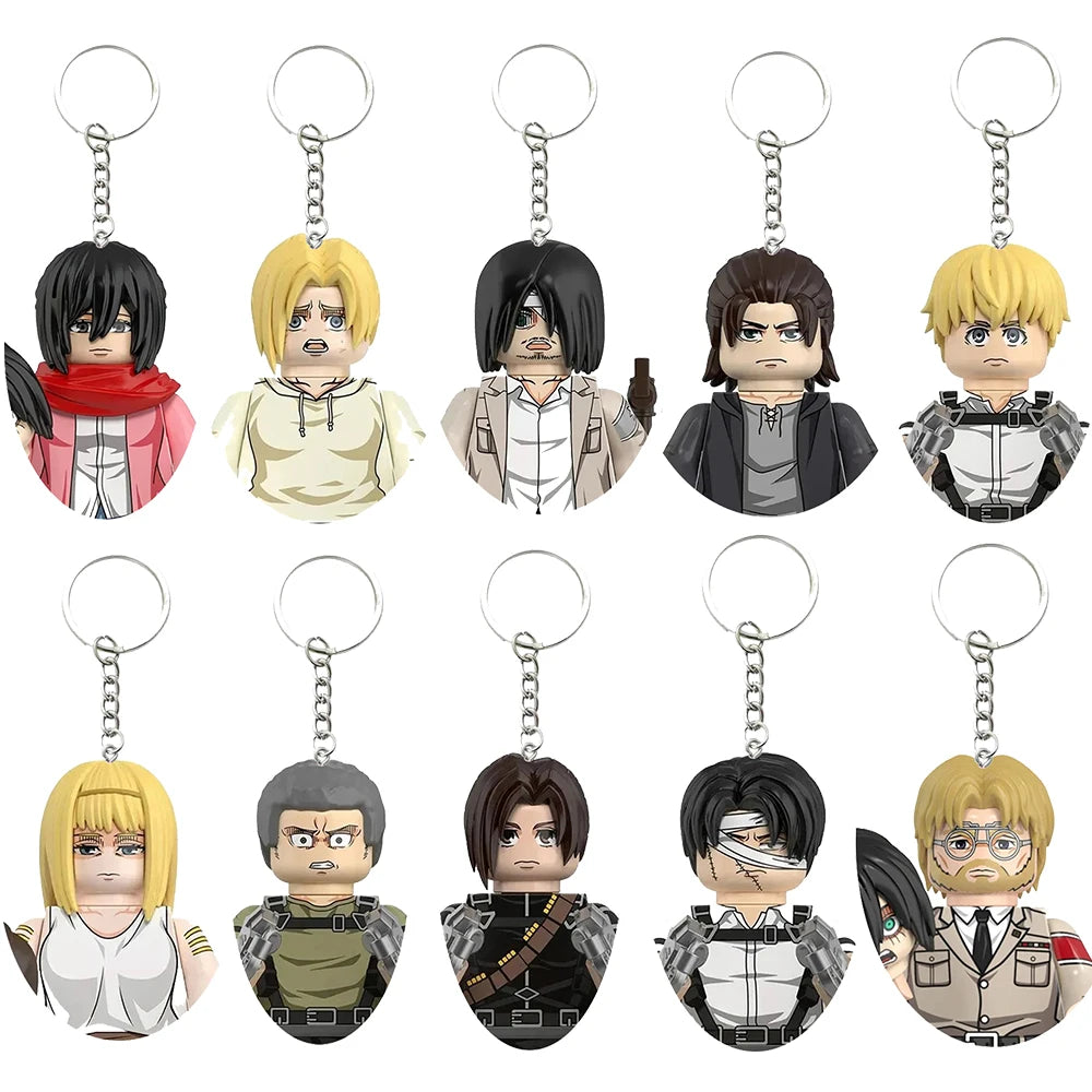 Attack on Titan Minifigure Keychain