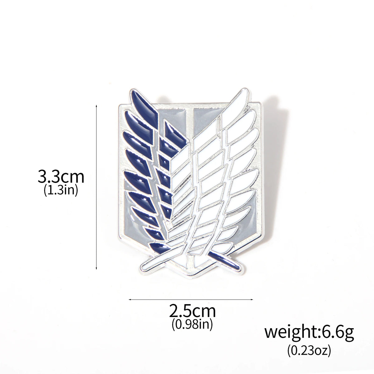 Attack on Titan Wings of Freedom Metal Emblem Keychain