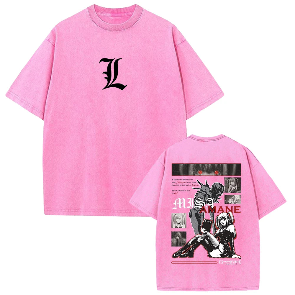 Death Note Misa Amane (MisaMisa) Vintage Washed Cotton Graphic Tee