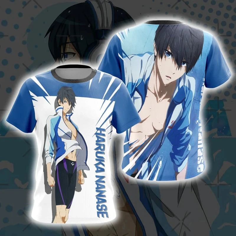 Blue Lock 3D Printed Harajuku Y2K Football Tee