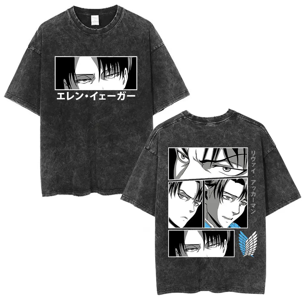 Attack on Titan Eren Yeager Vintage Washed Cotton Tee