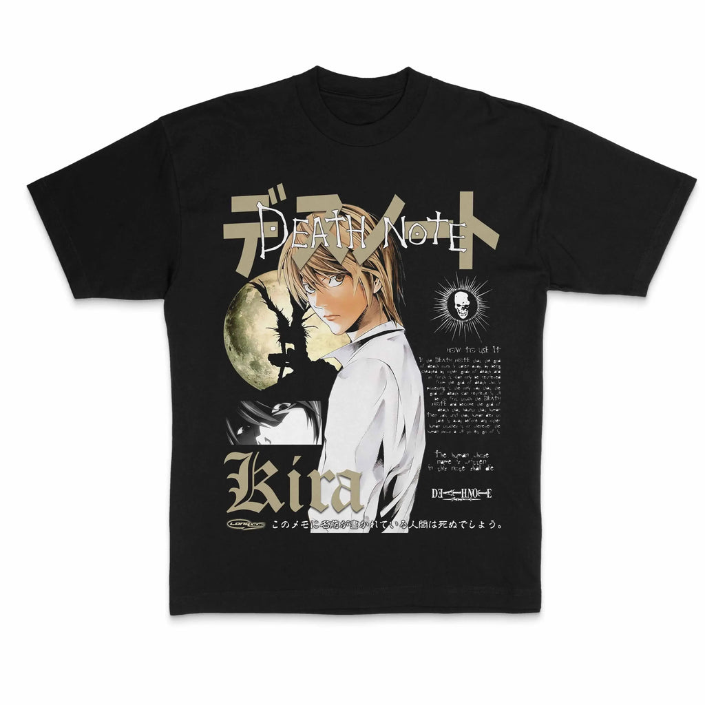 Death Note Gothic Oversized Y2K Cotton Graphic Tee