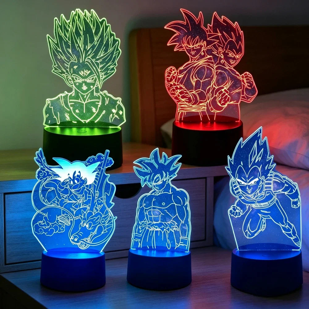 3D Anime Fighter LED Light