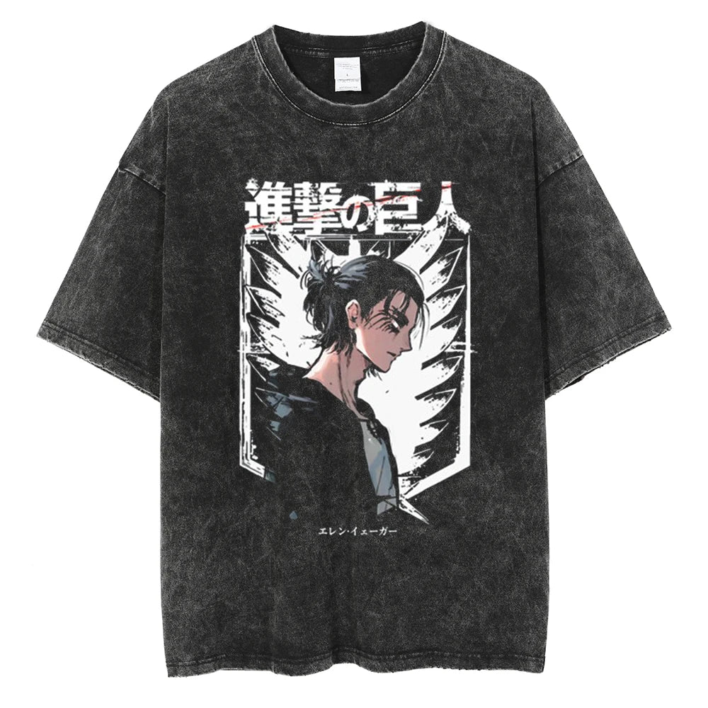 Attack on Titan Eren Yeager Vintage Manga Graphic Tee