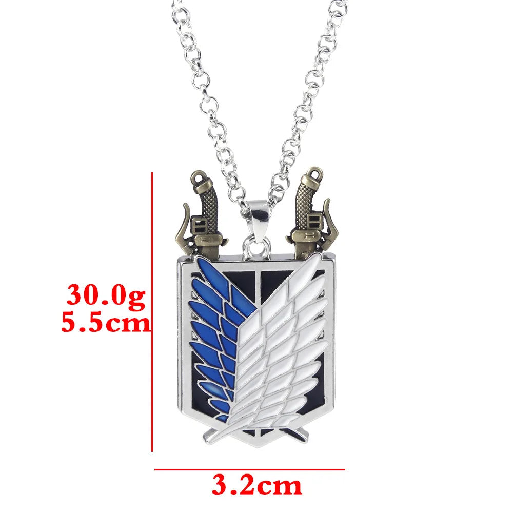 Attack on Titan Wings of Freedom Metal Emblem Keychain