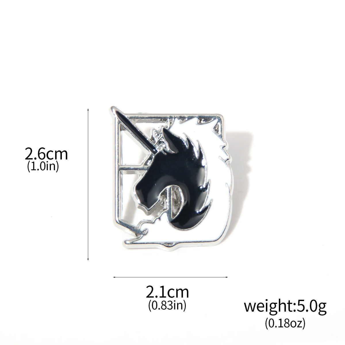 Attack on Titan Wings of Freedom Metal Emblem Keychain