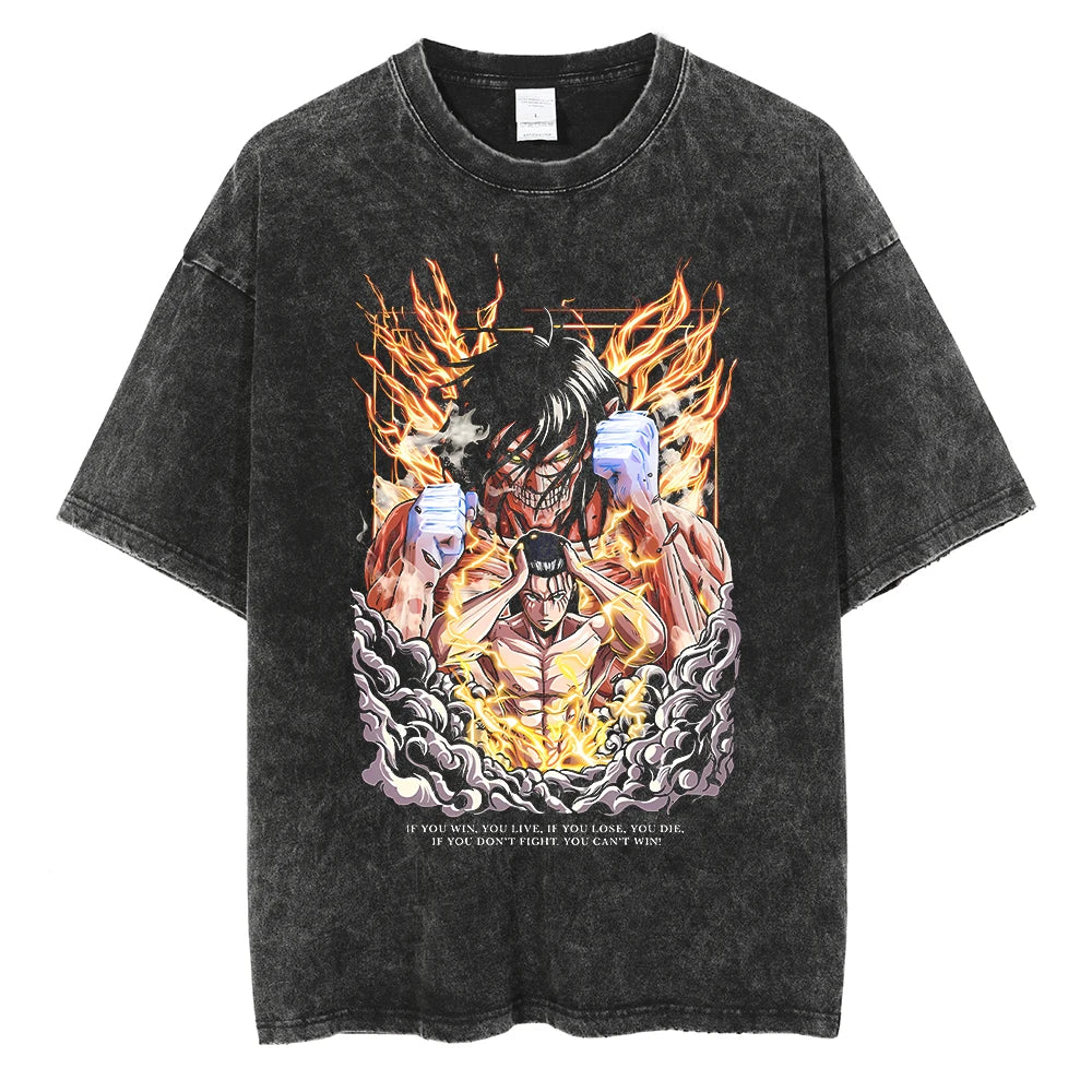Attack on Titan Eren Yeager Vintage Manga Graphic Tee