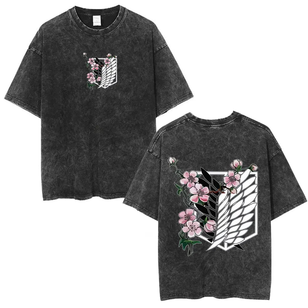 Attack on Titan Eren Yeager Vintage Washed Cotton Tee