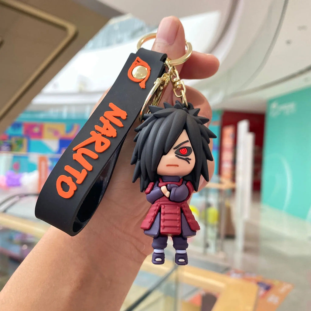 Naruto Silica Gel Anime Keychain (Sasuke, Itachi, Kakashi)