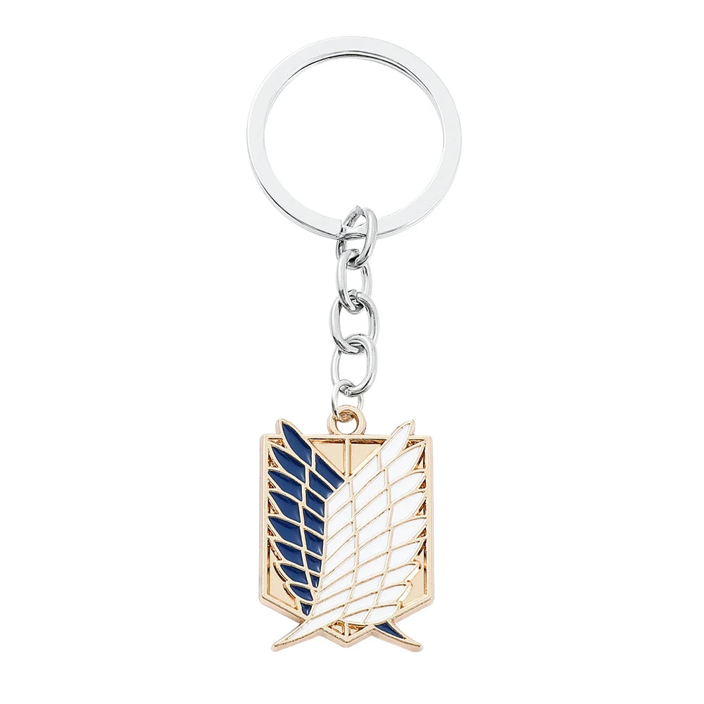 Attack on Titan Metal Enamel Keychain & Badge Pendant