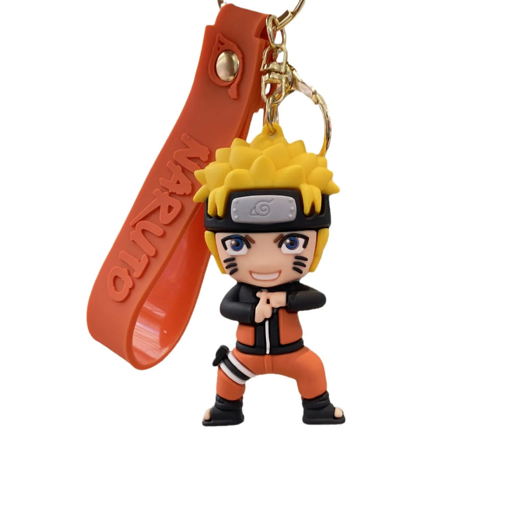 Naruto Silica Gel Anime Keychain (Sasuke, Itachi, Kakashi)