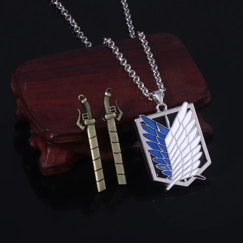 Attack on Titan Wings of Freedom Metal Emblem Keychain