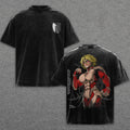 Attack on Titan Female Titan Vintage Washed Cotton Tee