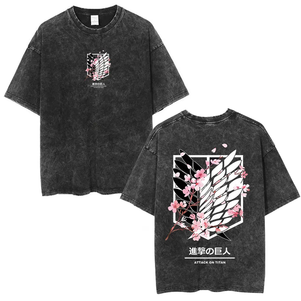 Attack on Titan Eren Yeager Vintage Washed Cotton Tee