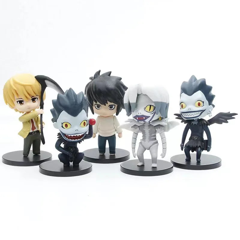 Death Note Mini Action Figure Set (5 Pcs - Light, L, Misa, Ryuk, Rem)